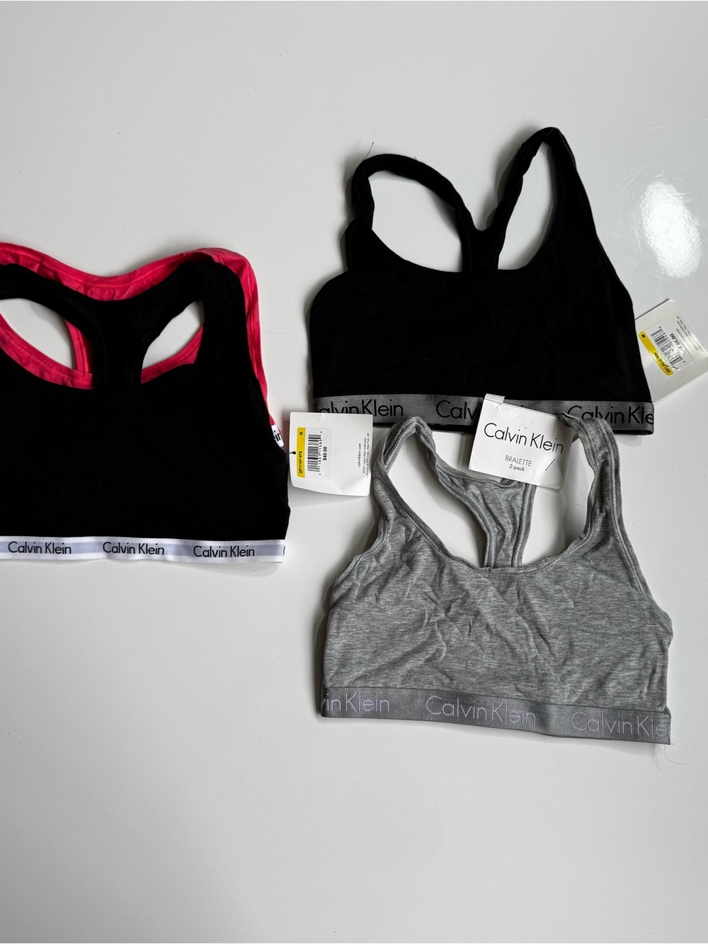 Calvin Klein Women's 4-Pack Bralette Set - Black, Gray, Pink